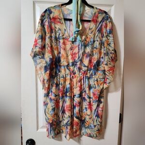 Floral Print Dress with Vibrant Colors